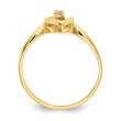 14k AA Diamond heart ring, Size 6 - Birthstone Company