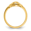 14k Polished AA Diamond ring - Birthstone Company