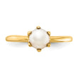 14k 5.5mm Fresh Water Cultured Pearl ring - Birthstone Company