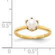 14k 5.5mm Fresh Water Cultured Pearl ring - Birthstone Company