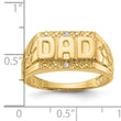 14k A Diamond men's ring, Size 9 - Birthstone Company