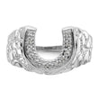 14k White Gold A Diamond Ring, Size 10 - Birthstone Company