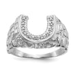 14k White Gold A Diamond Ring, Size 10 - Birthstone Company
