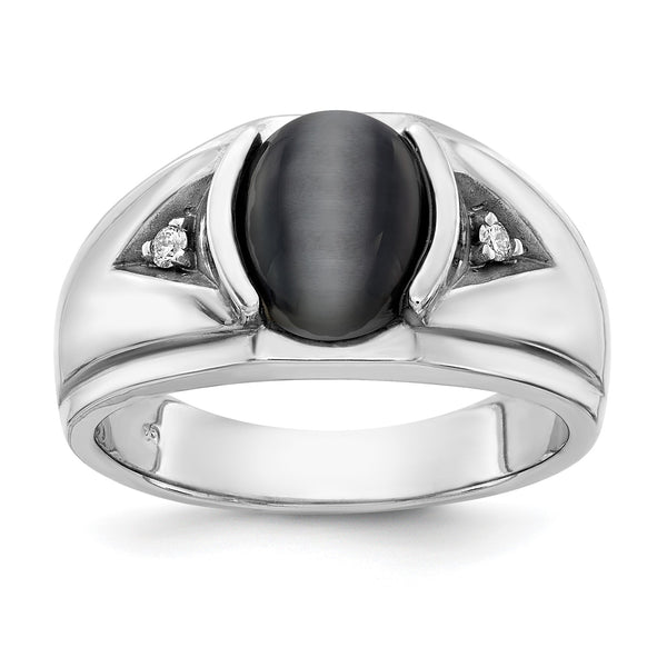 14k White Gold A Dia Ring, Size 10 - Birthstone Company