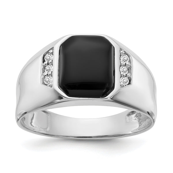 14k White Gold AA Dia Ring - Birthstone Company