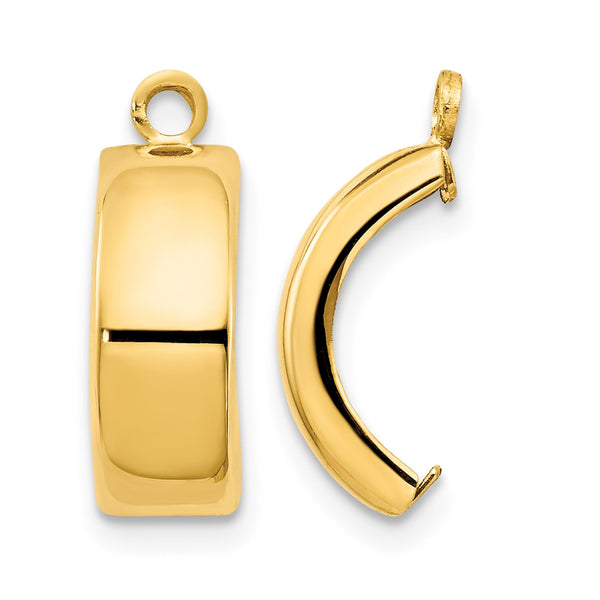 14k Polished Earring Jackets - Birthstone Company