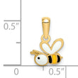 14k Enamel Bumble Bee Pendant