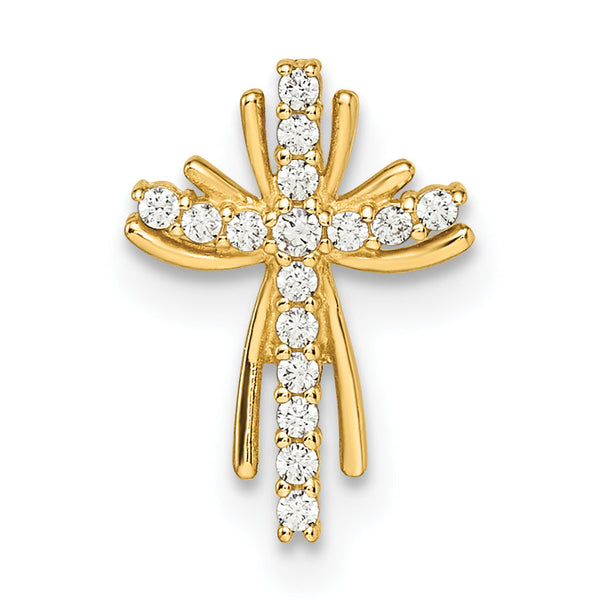 14k CZ Cross Chain Slide
