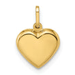 14k Polished Puffed Heart Pendant