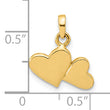 14K Polished Heart Pendant