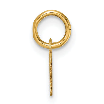 14k Polished and Satin Horizontal 2023 Charm