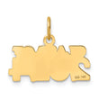 14k Polished CLASS OF 2024 Charm