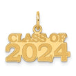 14k Polished CLASS OF 2024 Charm