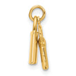 14K Polished Lock and Key Pendant