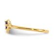 14K Amethyst Birthstone Heart Ring - Birthstone Company