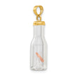 14k 3-D Mini Penny in Glass Bottle Pendant