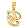 14KY Script Letter G Initial Pendant