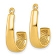 14k J Hoop Earring Jackets - Birthstone Company