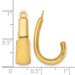 14k J Hoop Earring Jackets - Birthstone Company