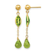 14K Peridot Post Earrings - Birthstone Company