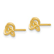 14k Polished Trinity Knot Post Earrings