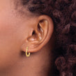14K Polished Twist Hoop Earrings