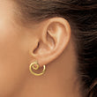 14k Polished Circle Earrings