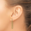 14k Polished Rope Dangle Earrings - Birthstone Company
