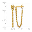 14k Polished Rope Dangle Earrings - Birthstone Company