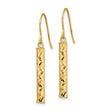 14k Polished Dangle Earrings - Birthstone Company
