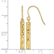 14k Polished Dangle Earrings - Birthstone Company