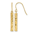 14k Polished Dangle Earrings - Birthstone Company