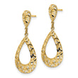 14k D/C Dangle Post Earrings - Birthstone Company