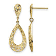 14k D/C Dangle Post Earrings - Birthstone Company