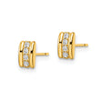 14K CZ Post Earrings