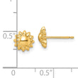 14k Polished Sun Post Earrings