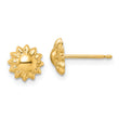 14k Polished Sun Post Earrings