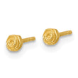 14K Polished Rose Post Earrings - Birthstone Company
