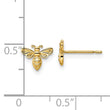 14k Bumble Bee Post Earrings