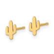 14K Polished Cactus Post Earrings - Birthstone Company