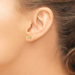 14K Polished Cat Post Earrings - Birthstone Company