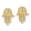 14k Hamsa Post Earrings - Birthstone Company