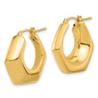 14K Polished Hoop Earrings