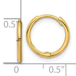 14k Polished 1.45x13mm Hinged Huggie Hoop Earrings