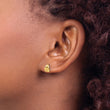 14K Polished Wavy Post Earrings - Birthstone Company
