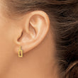 14K Polished Rectangle Post Dangle Earrings - Birthstone Company