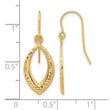 14K Diamond Cut Dangle Earrings - Birthstone Company