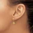 14K Dangle Star Earrings
