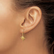 14K Dangle Star Earrings - Birthstone Company