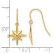 14K Dangle Star Earrings - Birthstone Company